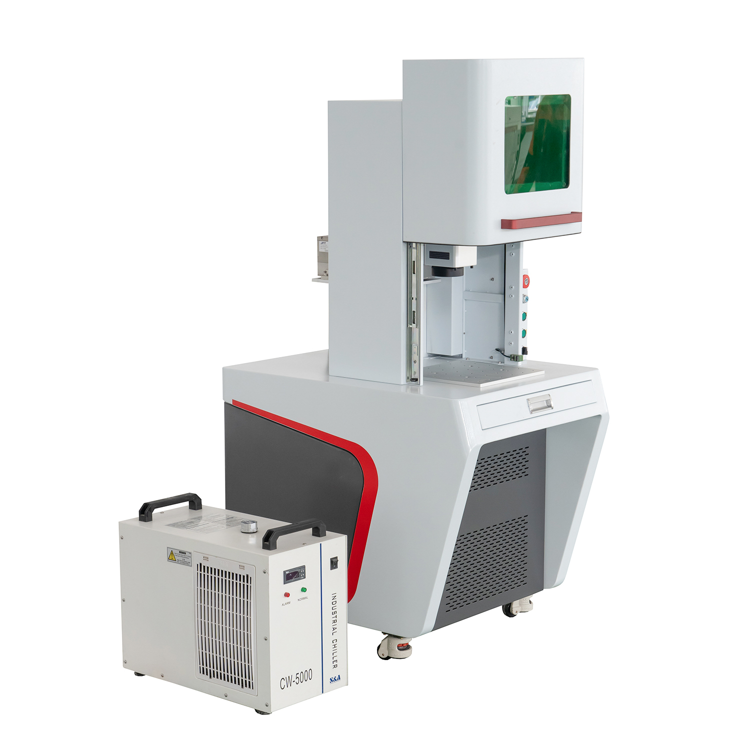 W pełni zamknięta 3w 5w 10w 15w 20W Maszyna do znakowania laserowego CNC UV do plastiku, szkła i metalu
