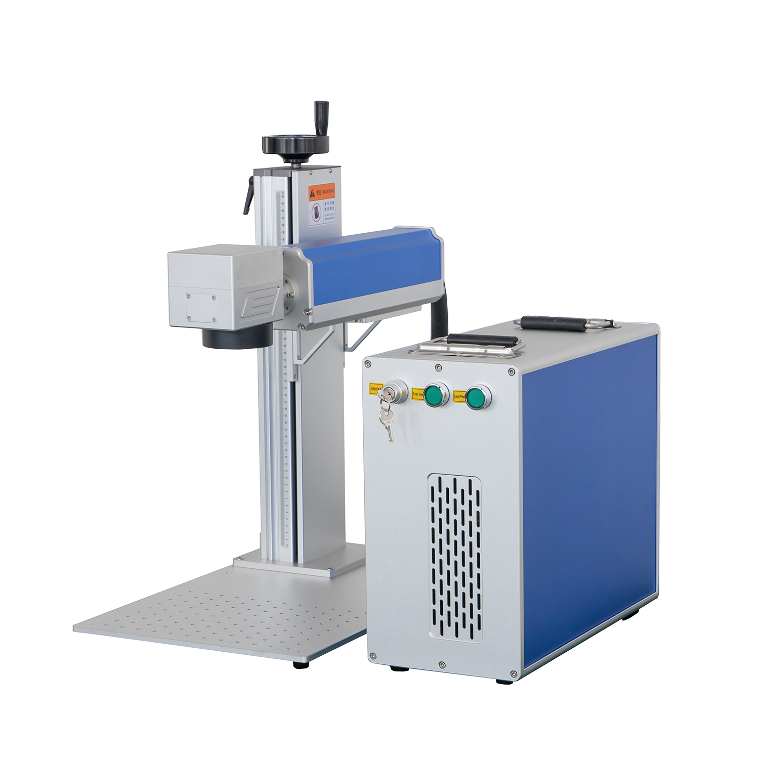 Przenośna maszyna do znakowania laserowego z dzielonym włóknem CNC ze źródłem laserowym Raycus 20w 30w 50w
