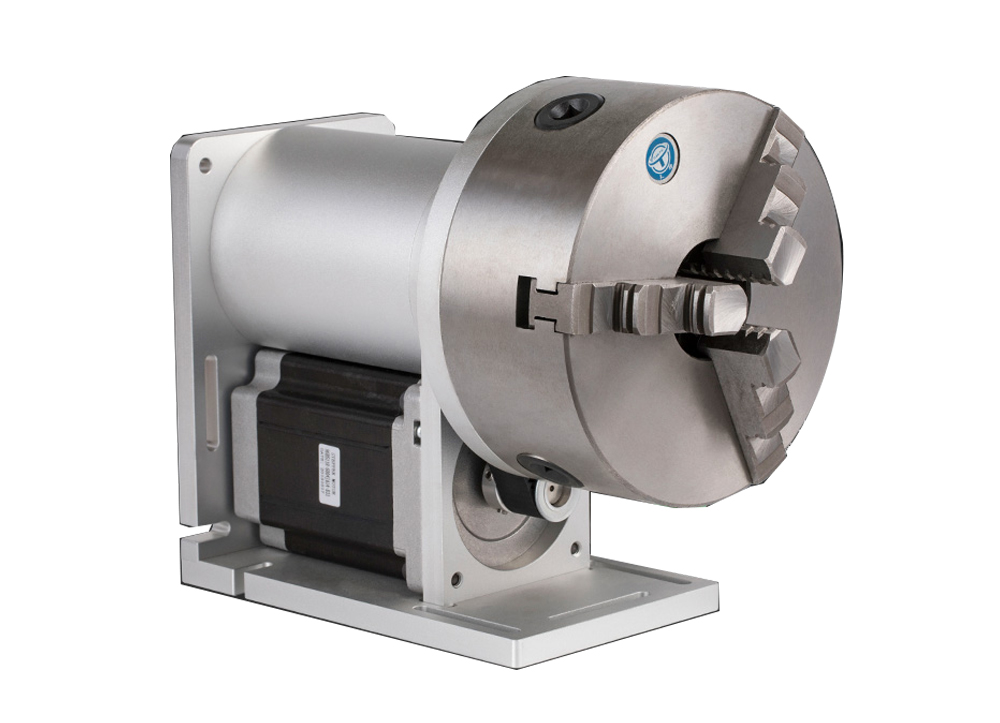 80mm 100mm 125mm 160mm 200mm Przystawka obrotowa do laserowej maszyny do znakowania światłowodowego CO2
